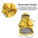 Shop Minezi Waterproof Dog Coat - Reflective Buttons Adjustable Strap & Removable Hood | Yellow XS (38-42cm) - Perfect for Rainy Days - Buy Online on GoSupps.com