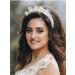 Sweetv Pearl Bride Headband for Wedding - Handmade Rhinestone Bridal Hair Accessories - Bachelorette Party Decorations and Bride to Be Headband - White - Buy Online on GoSupps.com