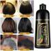 HADAVAKA Instant Hair Color Shampoo 500ml Natural Herbal Black Hair Dye For White Hair 3in1 Shampoo For Men and Women - Buy Online on GoSupps.com