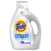 Tide Hygienic Clean Heavy Duty 10x Free Liquid Laundry Detergent HE Compatible Unscented 74 loads 105 fl oz