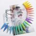 100pcs Clear Stiletto Nail Swatches - Transparent Nail Art Practice Tips Display Board (Pack of 1) - Buy Online on GoSupps.com