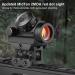 MidTen 2MOA Micro Red Dot Sight 1x25mm Reflex Sight | Waterproof & Shockproof | Mini Riflescope with 1 Riser Mount - Black - Buy Online on GoSupps.com