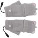 USB Heated Gloves Mens Fashion Office Work Fingerless Heating (Grey) - Buy Online on GoSupps.com