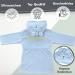 KDO Magic Personalized Baby Bathrobe | Embroidered Morning Mantle in Blue | Unique Gift Idea for Christmas & Birthdays (6-12 Months) - Buy Online on GoSupps.com