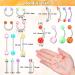 Cludoo 144PCS Professional Body Piercing Kit | Stainless Steel 14G 16G | Colorful Piercing for Belly Button, Septum, Lip, Nose, Tongue, Tragus, Cartilage, Daith, Eyebrow - Buy Online on GoSupps.com