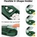 2PCS Pill Cutter & Portable Pill Splitter - 2-in-1 Pill Case with Stainless Steel Blade for Vitamins & Tablets - Cut Pills in 1/2 1/4 | Transparent Green & Brown - Buy Online on GoSupps.com