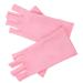 Beatifufu 1 Pair Nail Gloves Manicure Gloves Anti Uv Protection Gloves Nail Uv Gloves Uv Shield Gloves Sun Gloves Nail Molding Gel Uv Gloves for Manicure Pink Fingerless Nail Polish Spandex