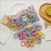 100 Pcs Elastic Hair Ties - Mini Colorful Ponytail Holders for Girls - 10 Colors Toddler Hair Bands (Gradient Candy Color) - Buy Online on GoSupps.com