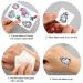 Konsait Cartoon Temporary Tattoos for Girls - 56pcs Waterproof Fake Stickers with Flamingo, Flower, Butterfly, and More - Ideal for Kids' Birthday Party Favors and Gift Bag Fillers - Buy Online on GoSupps.com