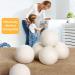 Natural Wool Dryer Balls - 12 Pack | 100% Pure Sheep Wool | Eco-Friendly Tumble Dryer Balls to Shorten Drying Time - Buy Online on GoSupps.com