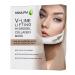 5 piece Double Chin Eliminator-V Line Hydrogel Collagen Masks with Hyaluronic Acid & Aloe Vera Extract  Anti Aging and Anti Wrinkle  Strap Lifter Up Patch Face Tightening Toning