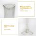 MR.FOAM Disposable Champagne Flutes - 6PC Gold Glitter Plastic glasses for Parties - 6.5 OZ - Buy Online on GoSupps.com