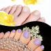 352-Piece Chic Color Toenail Polish Stickers | Adhesive Toe Nail Wraps | DIY Toe Nails Manicure Decal | Includes 2 Nail Files | Girls' Nail Art Kit - Buy Online on GoSupps.com