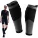 Calf Compression Bandage for Running & Cycling - Warm Leg Cuffs for Men | Footless Socks for Shin Splints & Varicose Veins | Winter Gifts - Aibyks Schwarz L - Buy Online on GoSupps.com