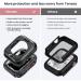 Waterproof Apple Watch Screen Protector Case Series 8 7 (45mm) - Tensea 2 in 1 Accessories, Tempered Glass Film, Rugged Matte Black Cover for Men & Women - Buy Online on GoSupps.com
