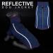 Cyeollo Reflective Zip-Up Dog Jacket Coat Fleece Sweater for Small Dogs in Blue - M Chest Size (16) - Buy Online on GoSupps.com