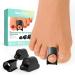 Welnove Toe Separator Toe Spacer for Women Bunion Protector for women Protector for Toe 6 Count 3 Size Black