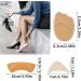 Sibba High Heel Cushion Pads - 10 Pairs, Adjustable Toe Filler Inserts, Prevent Heel Slipping & Blisters, Brown - Buy Online on GoSupps.com