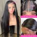 Dasollak 13x6 Straight Lace Front Human Hair Wig | Brazilian HD Transparent Lace Frontal Wig for Black Women | Pre Plucked Natural Color 28 Inch - Buy Online on GoSupps.com