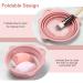 Foldable Silicone Makeup Brush Cleaner Bowl - Portable Etercycle Tool for Brushes Puffs & Sponges (Pink) | International Shipping - Buy Online on GoSupps.com