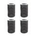 4pcs Hair Rollers Self Grip Sticky Hair Rollers Heatless Rollers for Hair Volume Salon Hairdressing Curlers Curling Tools (Black)