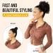 Flufymooz Messy Bun Hairpiece for Women | Elastic Drawstring Large Curly Bun Scrunchie | Synthetic Hair Extensions in Golden Blonde - Buy Online on GoSupps.com