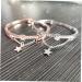 Mobestech High-Quality Arm Loop Frame Bracelet Accessories - Rose Gold 19.5cm x 1.2cm Set of 3 - International Shipping - Buy Online on GoSupps.com