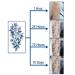 Classic Flower Style Dark Blue Temporary Tattoos for Women - Waterproof & Long-Lasting - Buy Online on GoSupps.com