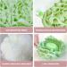 2PCS Luffa Sponges - 2 in 1 Fine Mesh Shower Loofah & Soap Storage Washcloth - Ideal Bath Sponge with Drawstring for Ultimate Cleanliness - Buy Online on GoSupps.com