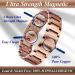 Copper Magnetic Bracelet for Men - Ultra Strength Double Row Brazaletes with Adjustment Tool & Gift Box - 3 Row Copper - Buy Online on GoSupps.com