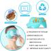 Relief Expert Extra Large Microwavable Heating Pad for Neck and Shoulders with Weighted Wrap & Eye Mask Combo - Blue - Buy Online on GoSupps.com