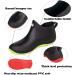 CELANDA Waterproof Garden Rain Boots for Women - Non-Slip Rubber Ankle Booties for Camping, Gardening, and Lawn Care - Size 9.5 Black/Green - Buy Online on GoSupps.com