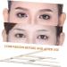 Housoutil 1pc Second Generation Scale Eyebrow Positioning Kits Molds Eyebrow Rulers Metal Eyebrow Pencil 25x5x0.6cm Silver - Buy Online on GoSupps.com