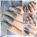 Kastiny 9Pcs Elegant Grey Gel Nail Polish Kit with Base, Glossy & Matte Top Coat Set - DIY Manicure Kit for New Year or Valentine's Day Gift - Buy Online on GoSupps.com