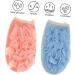 2pcs Exfoliating Gloves for Shower | Double-Sided Loofah | Blue & Pink - Remove Dead Skin & Enhance Your Skincare Routine - Buy Online on GoSupps.com