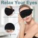 SmilePowo Sleep Eye Mask 2 Pack - Light Blocking Adjustable Strap Blindfold for Men Women - Perfect for Sleep/Travel (Black/Pink) - Buy Online on GoSupps.com
