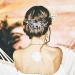 Bridal Flower Side Hair Clips Pearl Flower Hair Piece Wedding Hair Accessories for Brides Bridesmaid Girls Women - Buy Online on GoSupps.com