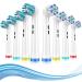 YEOSLL Replacement Brush Heads Compatible with Oral B Electric Toothbrush Heads Precision Clean Cross Action for Oral-b Braun Pro 1000/sensitive and More Pack of 8