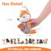 Buy Wookiwuki Fox & Raccoon Dog Toys for Small Dogs - Durable Cotton Squeaky Toys for Training & Fun - 2-Pack - Buy Online on GoSupps.com