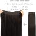 WENNALIFE Secret Hair Extensions Real Hair 35 cm 14 Inches 105 g Dark Brown Flip in Extensions Real Hair Extensions Real Hair Extensions with Wire Remy Invisible Hair Extensions - Buy Online on GoSupps.com
