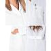 Landau Women's 3-Pocket Full-Length Lab Coat - White, Size 12 | Relaxed Fit, 4-Button Closure - Style 3155 - Buy Online on GoSupps.com