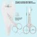 ROUSE Professional Curved Cuticle Scissors for Nails, Cuticles, Eyebrows, and Beard - Extra Fine Precision Manicure/Pedicure Scissors - Buy Online on GoSupps.com
