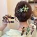 Retro Flower Duckbill Straight Clips Cute Matte Flat Hair Claw Clips Flower Flat Hair Clips Non-Slip Cute Duck Billed Flat Claw Clips Decorative Hair Clips for Thin Thick Hair(MIX-6PCS) - Buy Online on GoSupps.com