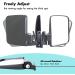 10L0L Golf Cart Side Mirrors - No-Drilling Option - Fits Club Car, EZ-GO, Yamaha & More - Black - Buy Online on GoSupps.com