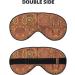 SSIMOO Double-Sided Feather Print Eye Mask | Soft Light Blocking Eye Mask for Enhanced Sleep Quality | International Shipping Available - Buy Online on GoSupps.com