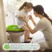 Portable Toddler Travel Potty Seat - Foldable Non-Slip Training Toilet Cover for Boys Girls - Includes Drawstring Bag - Green Frog Design - Buy Online on GoSupps.com