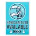 Hand Cleaner Available Here Vinyl Store Signs (5 x 7 Inches 6 Pack) - Buy Online on GoSupps.com