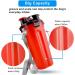 Moacc 800ml 2-in-1 Portable Water Bottle & Dog Bowl - Foldable Travel Accessory for Camping Hiking & Walking (Red) - Buy Online on GoSupps.com