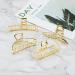 4 Pieces Large Gold Metal Hair Clips - Strong Slipproof Claw & Hollow Fix - Vintage Geometric Irregular Hair Accessories for Women & Girls - Buy Online on GoSupps.com
