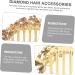 Didiseaon comb decorate diamond decor hairpin Clip Hair piece diamond Diamond Twist rhinestone bobby pins rhinestone hair combs accessories Hair up crafts headgear the flowers - Buy Online on GoSupps.com